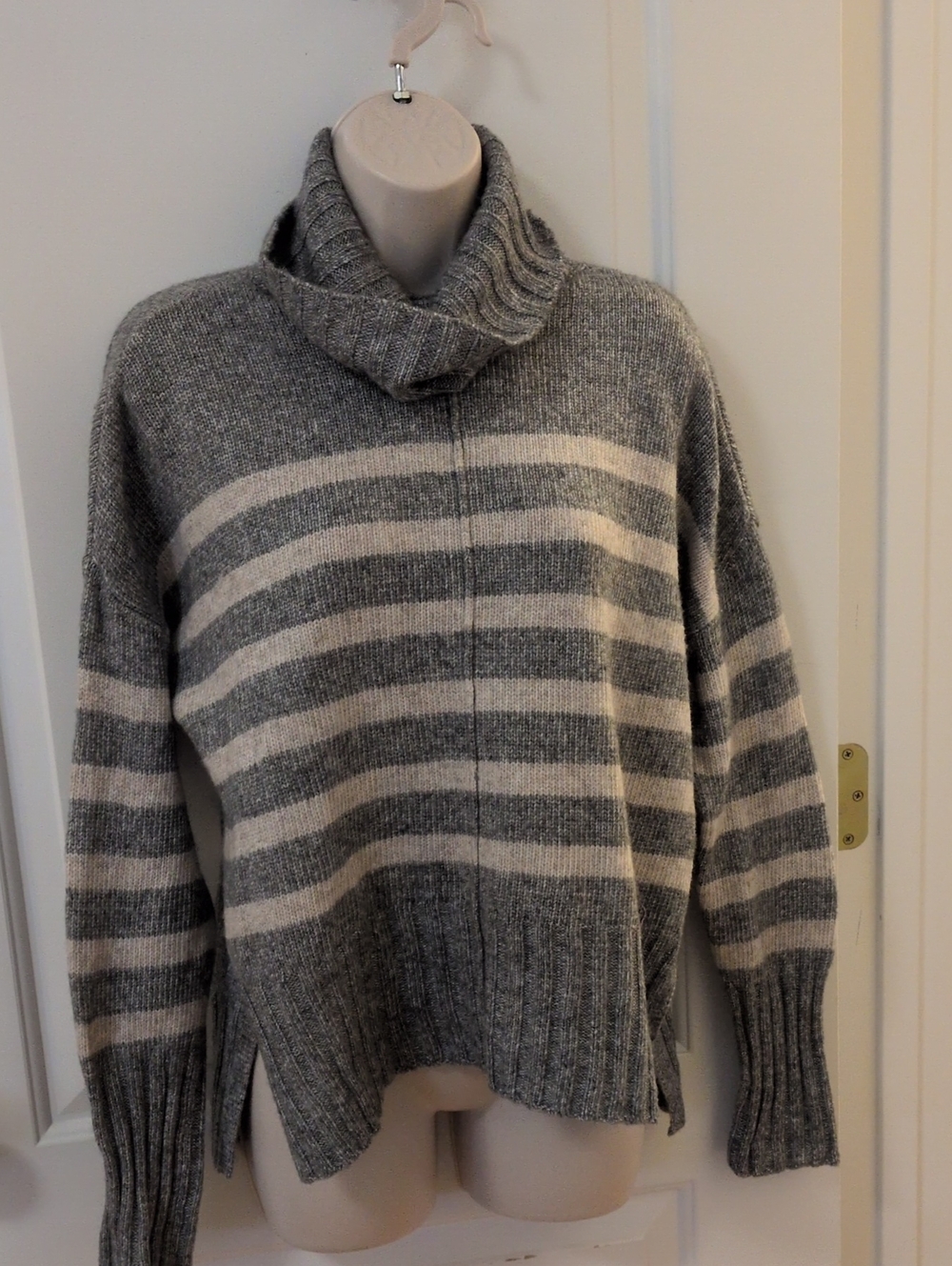 Sonoma Cowl Neck Striped Sweater